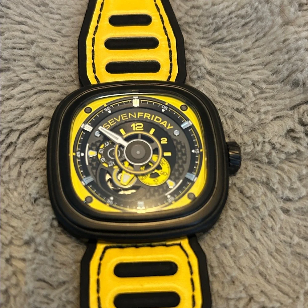 Sevenfriday Black and Yellow Watch